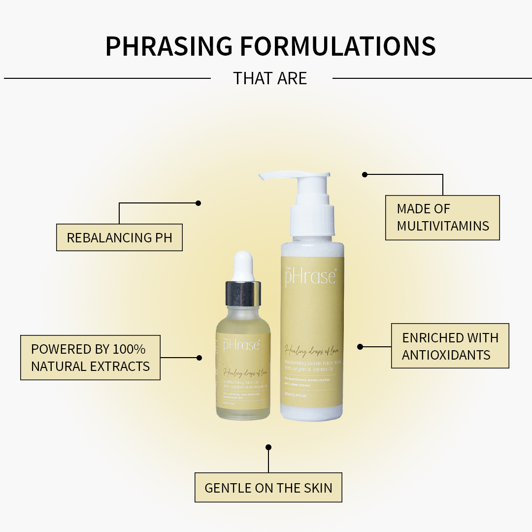 Moisturising Therapy for Dry and Dull Skin , Face Wash (100 ml) & Face Oil (30 ml)