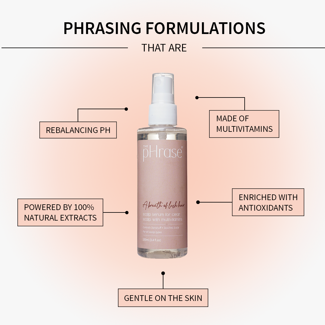 Scalp Serum for Clear Scalp for Dandruff Control with Natural Multivitamins - 100 ml